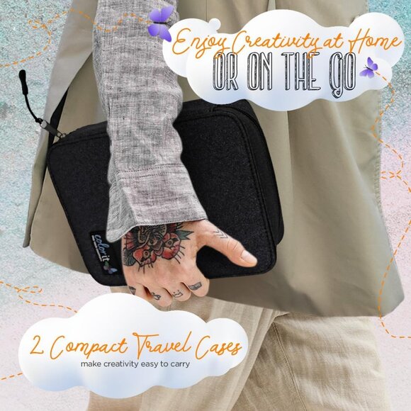 Gel Pens Set for Coloring – 192 Pack with 12 Metallic, 12 Neon, 72 Glitter Gel P - Picture 7 of 8